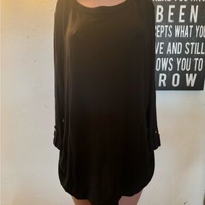 Women’s Craft & Borrow Plus Size Sweater Top in Black | Size 2x | Preowned